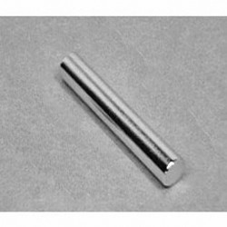 D4X8 Neodymium Cylinder Magnet, 1/4" dia. x 1 1/2" thick