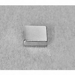 B882 Neodymium Block Magnet, 1/2" x 1/2" x 1/8" thick