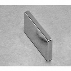 BX028 Neodymium Block Magnet, 1" x 1/8" x 1/2" thick