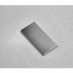 BX0801 Neodymium Block Magnet, 1" x 1/2" x 1/32" thick