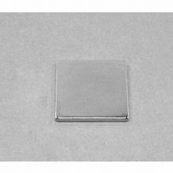 BX0X01 Neodymium Block Magnet, 1" x 1" x 1/8" thick