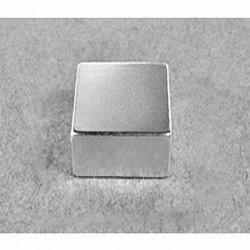 BX0X08-N52 Neodymium Block Magnet, 1" x 1" x 1/2" thick