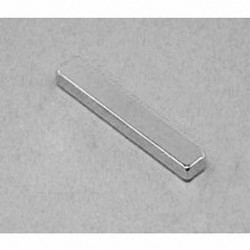 BX842 Neodymium Block Magnet, 1 1/2" x 1/4" x 1/4" thick