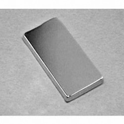 BX8C2 Neodymium Block Magnet, 1 1/2" x 3/4" x 1/4" thick