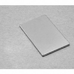 BX8X01 Neodymium Block Magnet, 1 1/2" x 1" x 1/8" thick