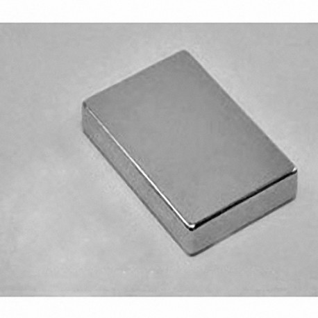 BX8X04 Neodymium Block Magnet, 1 1/2" x 1" x 1/2" thick