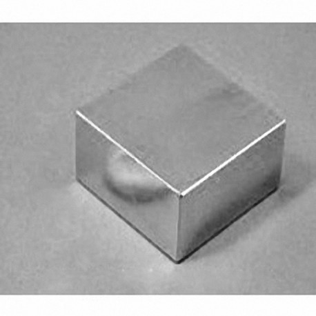 BX8X8C Neodymium Block Magnet, 1 1/2" x 1 1/2" x 3/4" thick