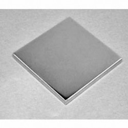 BY0Y02 Neodymium Block Magnet, 2" x 2" x 1/4" thick