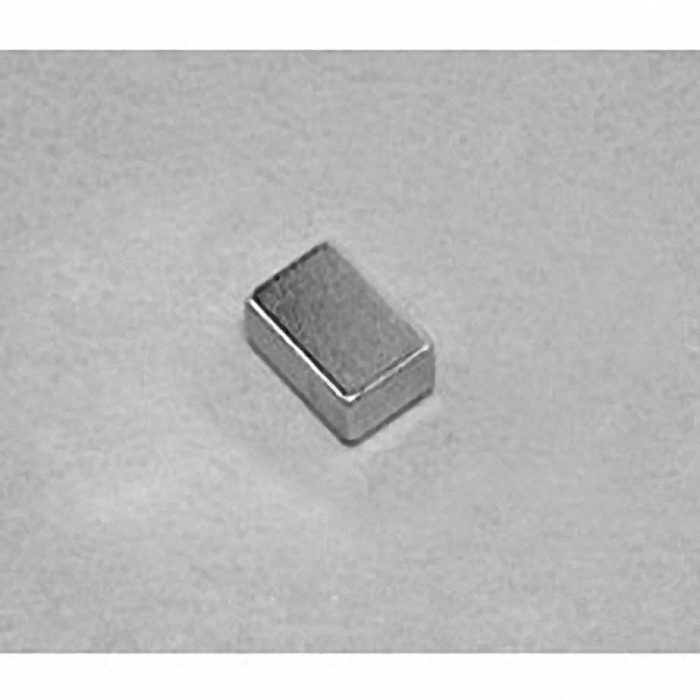 B642 Neodymium Block Magnet, 3/8" x 1/4" x 1/8" thick