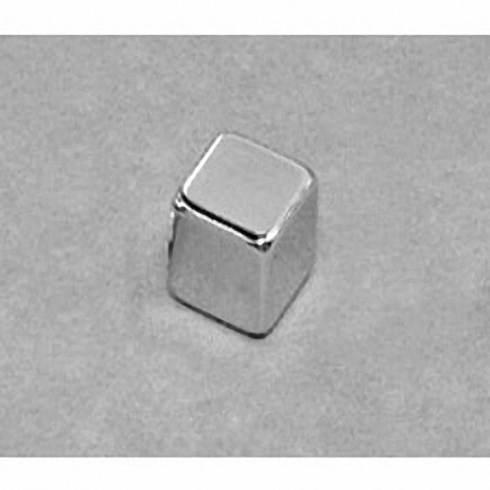 B666-N52 Neodymium Block Magnet, 3/8" x 3/8" x 3/8" thick