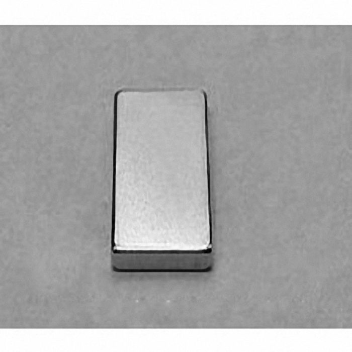 B82X0 Neodymium Block Magnet, 1/2" x 1/8" x 1" thick