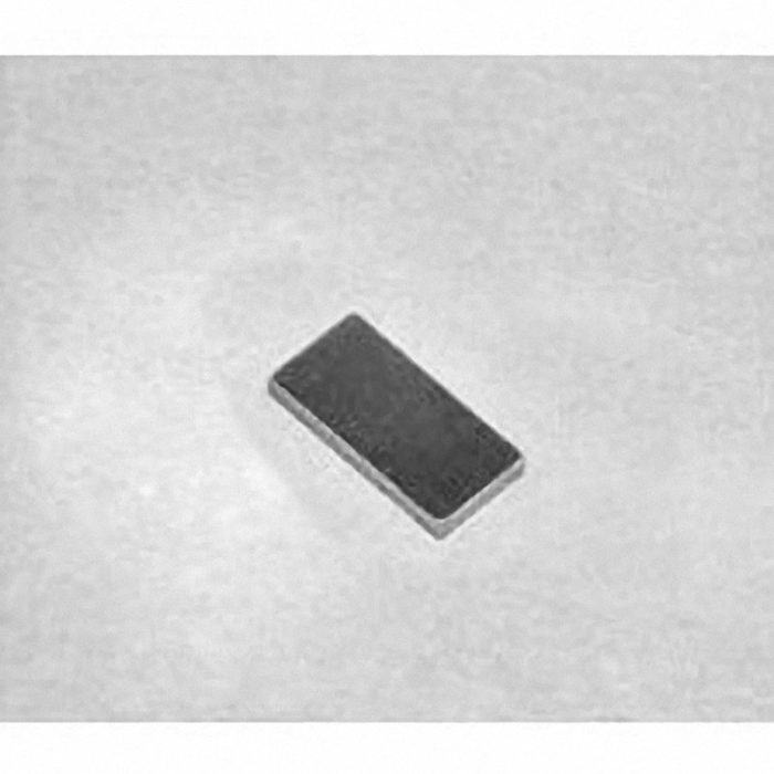 B8401 Neodymium Block Magnet, 1/2" x 1/4" x 1/32" thick