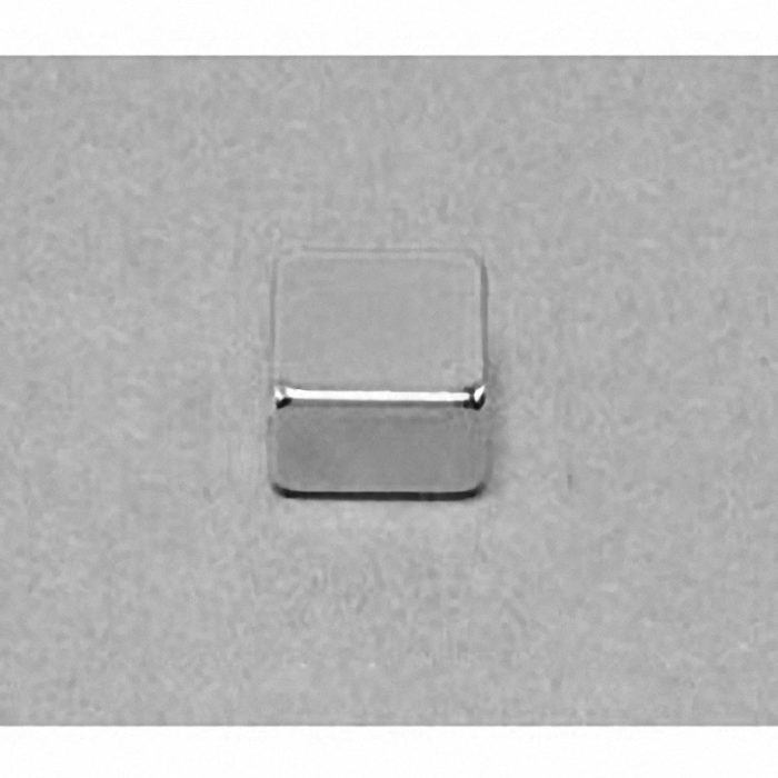 B884 Neodymium Block Magnet, 1/2" x 1/2" x 1/4" thick