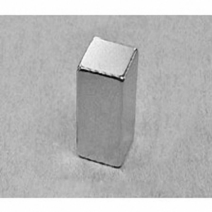 B88X0 Neodymium Block Magnet, 1/2" x 1/2" x 1" thick