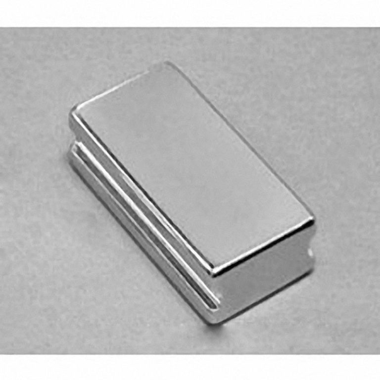 SBCX86-IN Neodymium Block Magnet, 3/4" length x 1 1/2" width x 3/8" thick , with step OUT