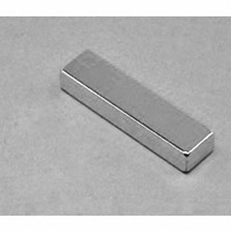 BY084 Neodymium Block Magnet, 2" x 1/2" x 1/4" thick w/ holes to accept 6 screws