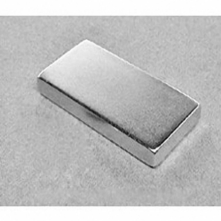 BY0X04DCS Neodymium Block Magnet, 2" x 1" x 1/4" thick w/ holes to accept 8 screws