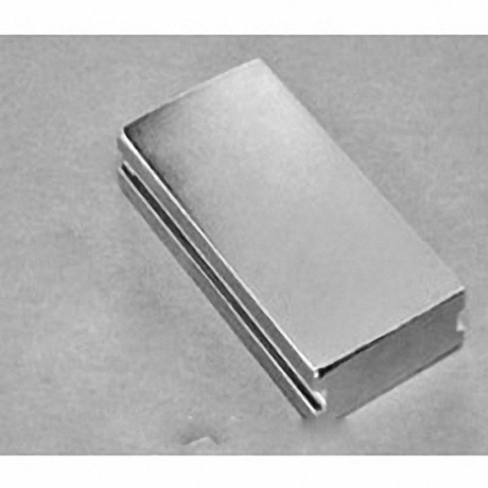 SBX0Y06-IN Neodymium Block Magnet, 1" length x 2" width x 3/8" thick , with step OUT