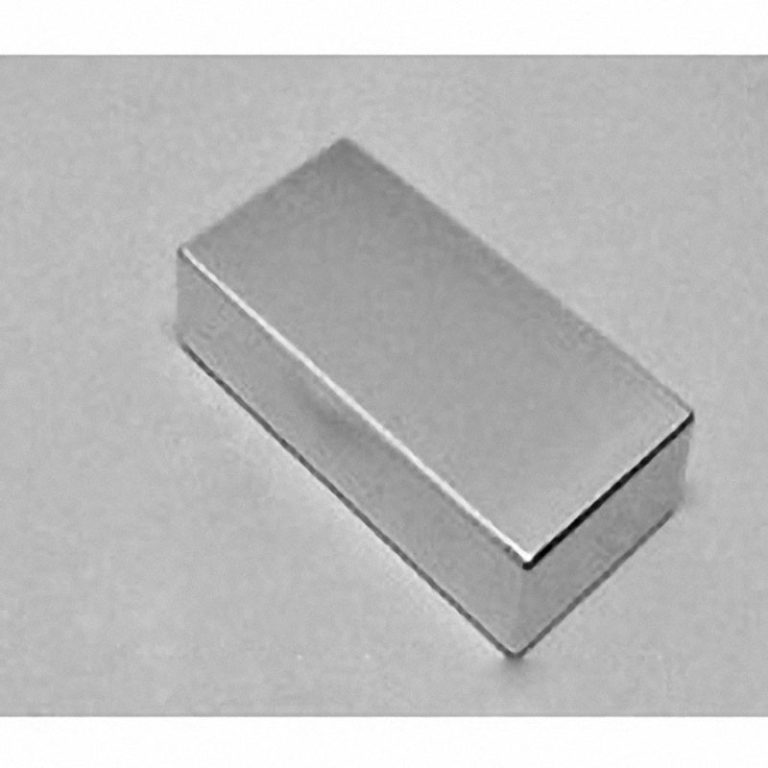 BY0X08 Neodymium Block Magnet, 2" x 1" x 1/2" thick w/ holes to accept 8 screws