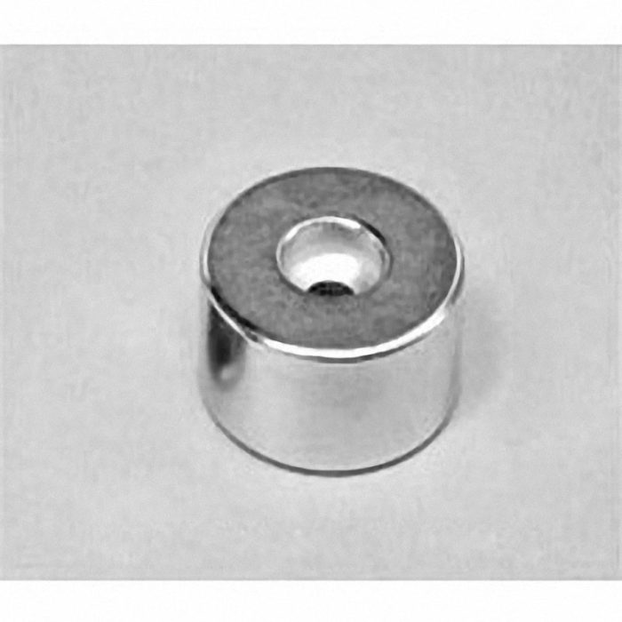 RX038DCB Neodymium Ring Magnet, 1" od x 0.195" id x 0.375" id x 1/2" thick