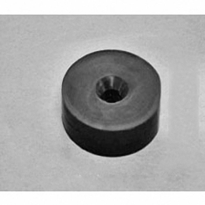 RX436DCSPC Neodymium Ring Magnet, 1 1/4" od x 0.221" id x 0.402" id x 3/8" thick w/ hole to accept 10 screws