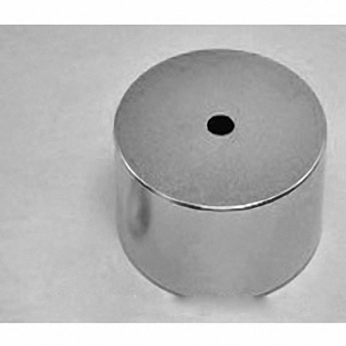 RY04X0 Neodymium Ring Magnet, 2" od x 1/4" id x 1" thick