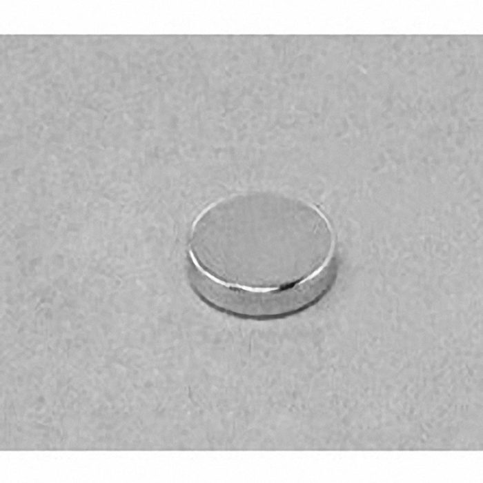 D8H1 Neodymium Disc Magnet, 1/2" dia. x 1/10" thick